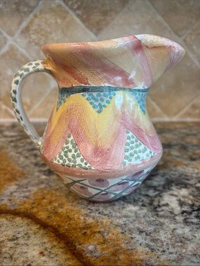 MACKENZIE-CHILDS (Retired) Creamer/ Small Pitcher- Keukenhof